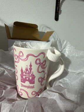 Disneyland Resort Pink Bow Mug 14 oz